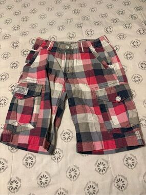 Men’s 28, Dickies Plaid Cargo Shorts